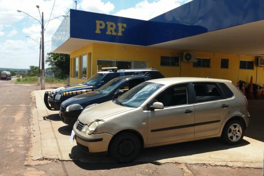 PRF apreende em Água Clara/MS veículo adulterado e clonado em MG