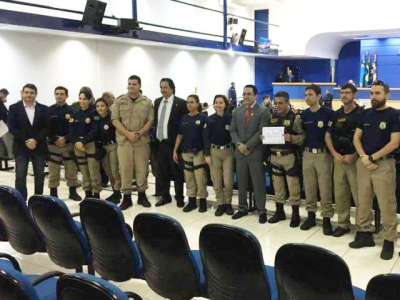 PRF Godoy  recebe moção da Congratulação por ato de bravura da Câmara Municipal