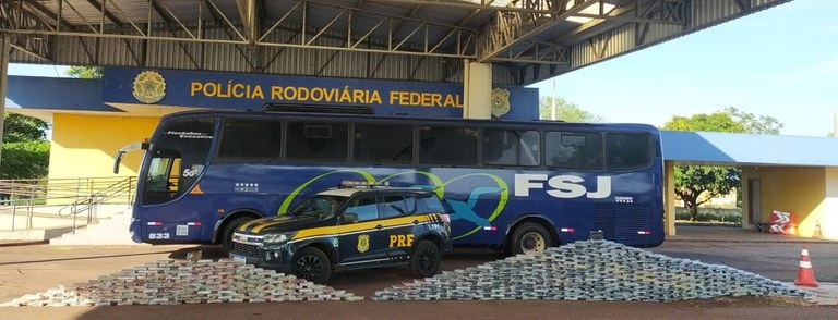 PRF apreende 493 Kg de cocaína em Miranda (MS)