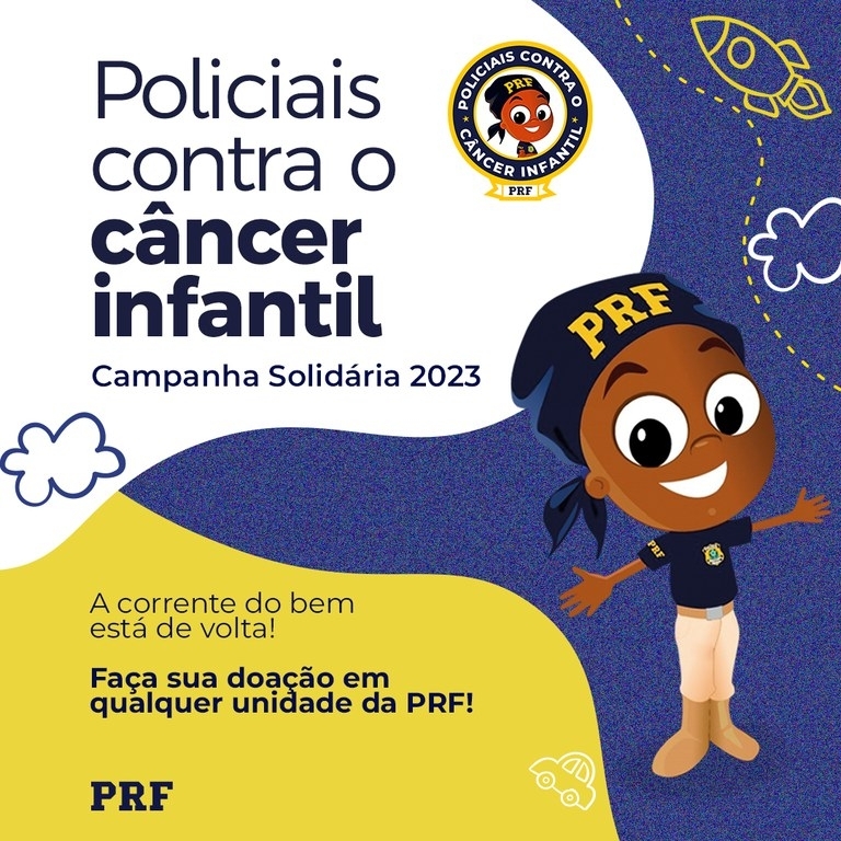 PRF no Mato Grosso do Sul participa da Campanha Policiais Contra o Câncer Infantil