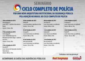 Câmara dos Deputados inicia série de audiências sobre a importância do ciclo completo de polícia